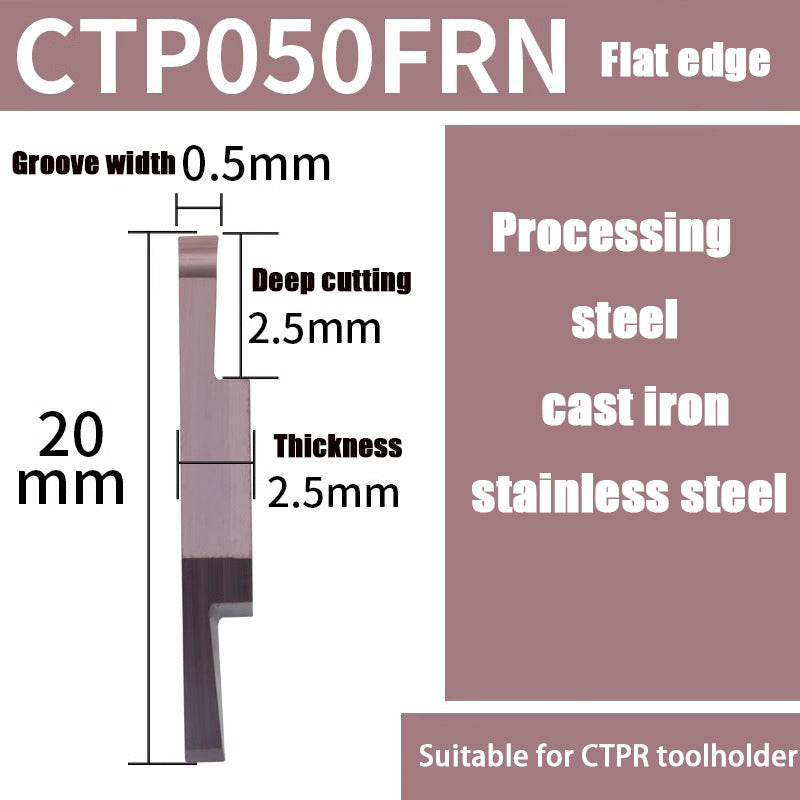 98-CTPA15FRN Swiss CNC Machine Blade Flat Bevel Groove Cutting Tool Shandong Denso Pricision Tools Co.,Ltd.